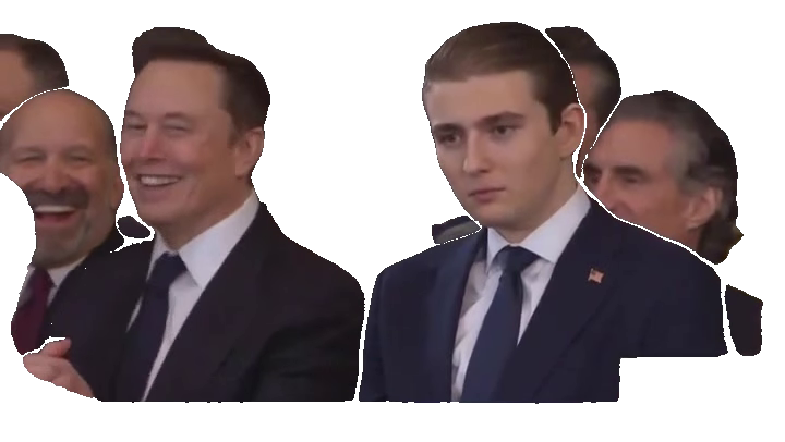 elon-thumbs-up-barron-unimpresse-grinning-man-in-suit