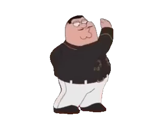 Cartoon man in black jacket
