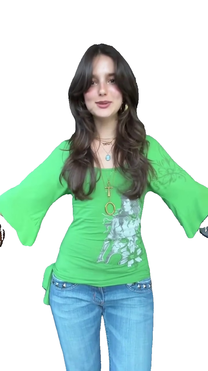 green-screen-shirt-girl-woman-in-green-top