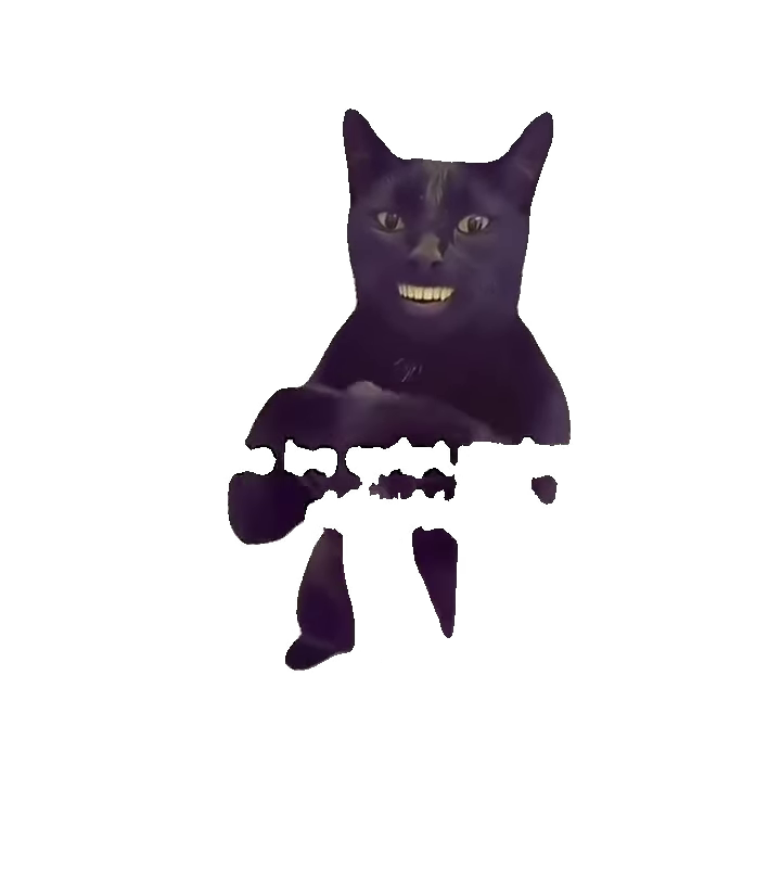 grinning-purple-ar-cat-shushing-purple-cartoon-cat