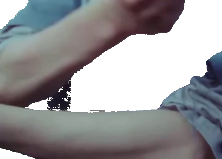 Young man in blue shirt