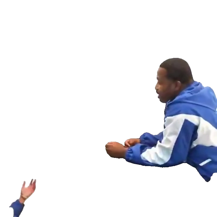 guy-snatching-phone-across-table-man-in-blue-tracksuit