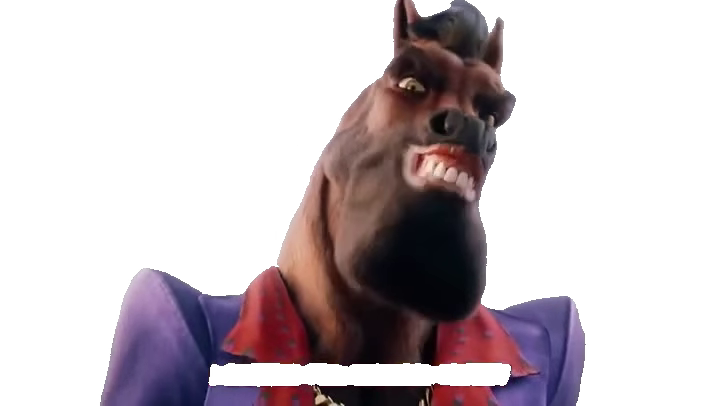 horse-man-on-beach-saying-i-gues-horse-headed-man-purple
