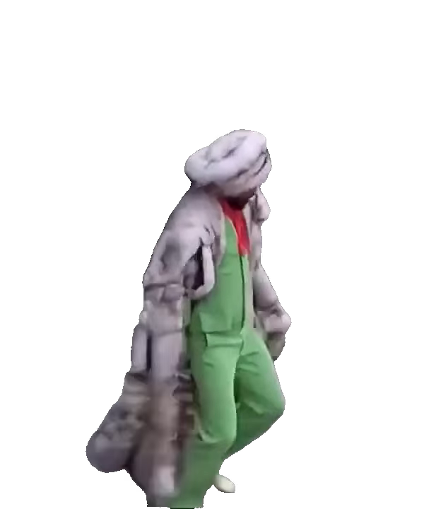 Man in fur coat