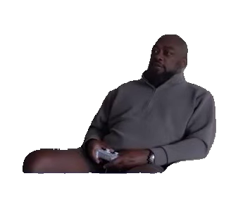 man-playing-minecraft-while-city-bald-man-in-gray-sweater