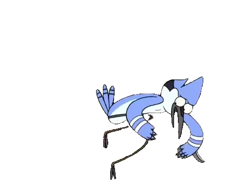 regular-show-uncomfortable-bench-blue-jay-cartoon-bird