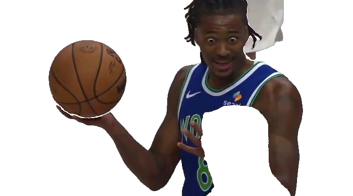Basketball player holding ball